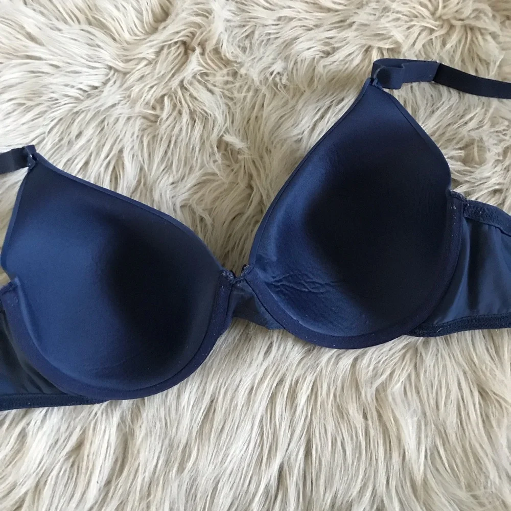 ❤️3X20 MAIDENFORM Underwire Light Padding Blue Bra | 36DD
